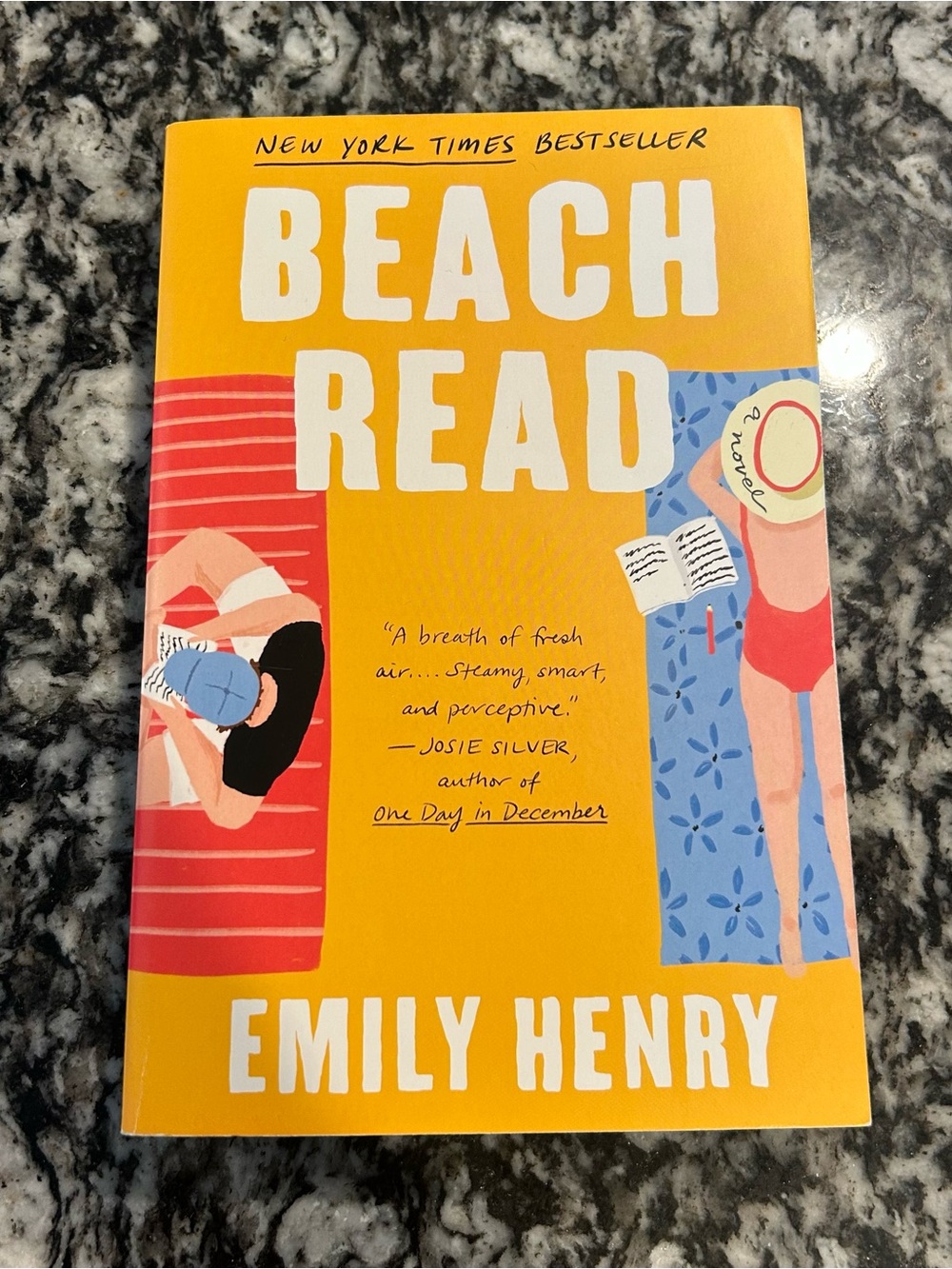 Beach Read by Emily Henry - Bright Yellow Paperback